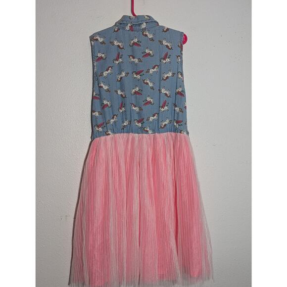 Little Lass Dress Animal Print Unicorn Size 10/12 - Picture 4 of 4